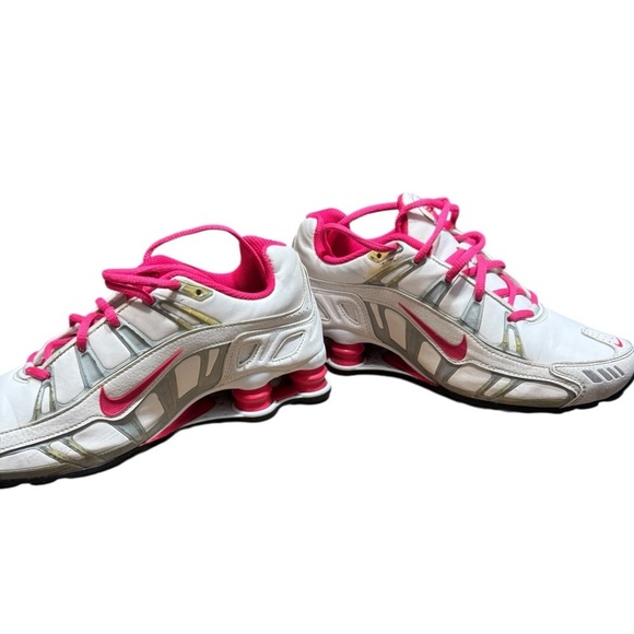 Nike Shox Turbo 3.2 White Cherry Pink Women Shoes Sz 8.5 455611-160 Leather Vtg - Picture 3 of 13